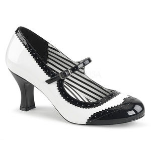 Mary Jane Saddle High Heel Shoes